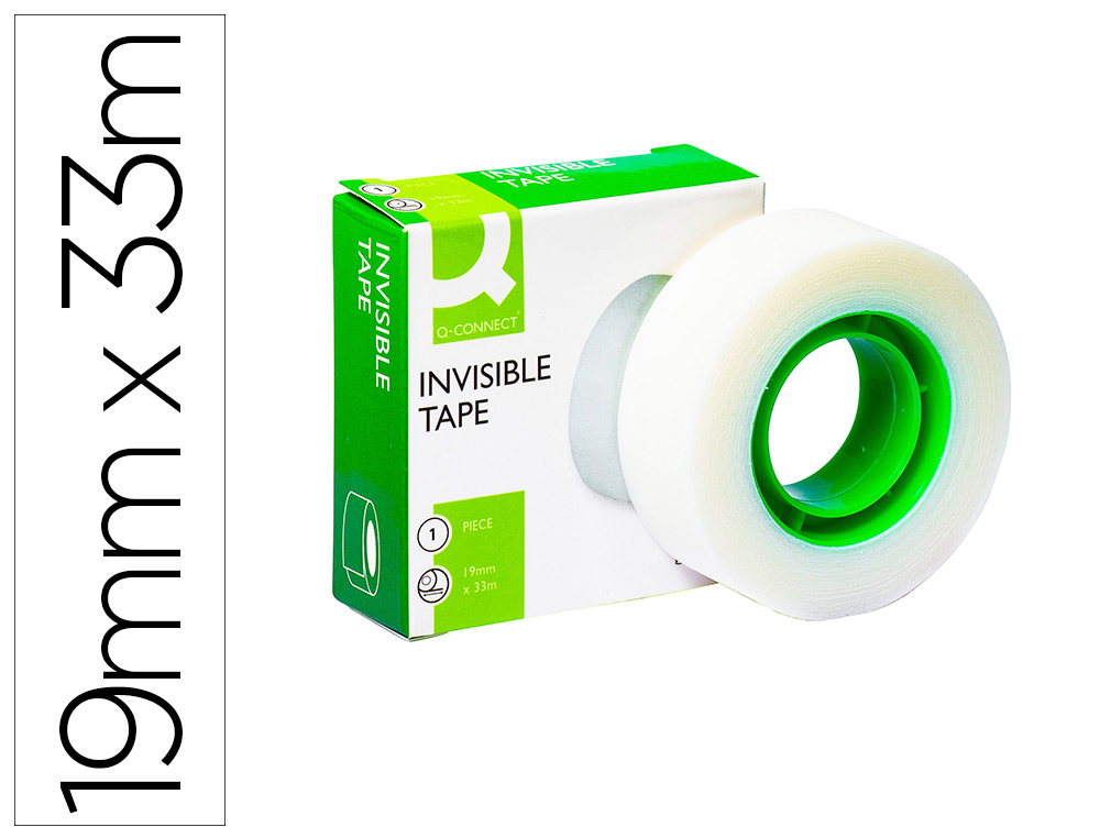 FITA ADESIVA Q-CONNECT INVISIVEL 33 MT X 19 MM