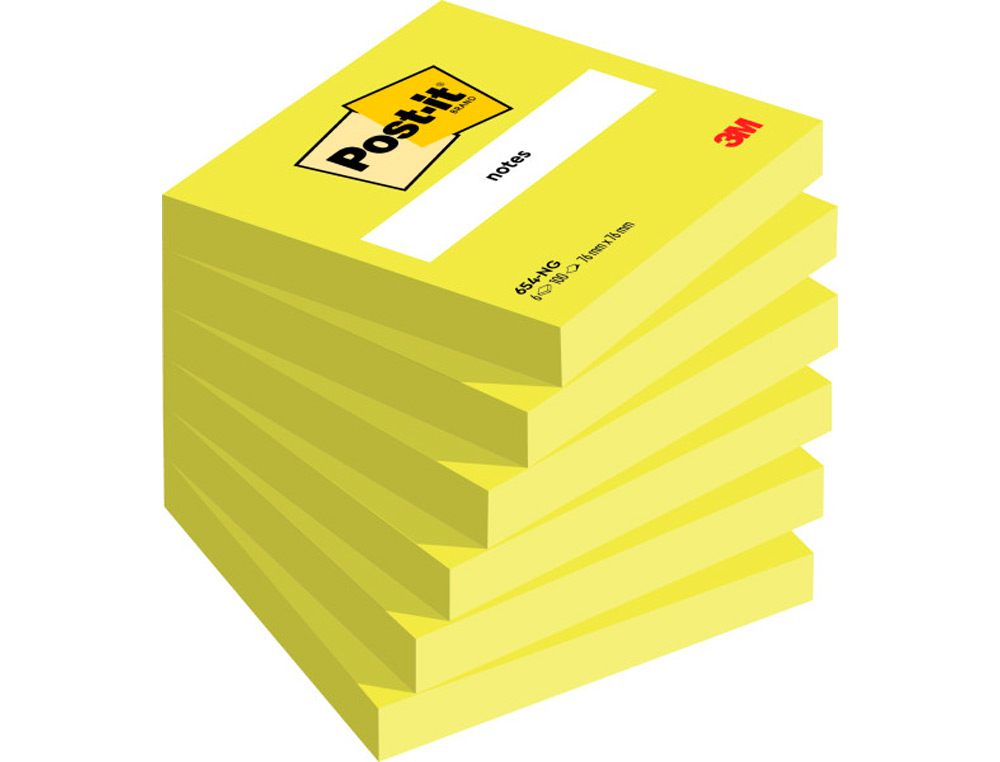 BLOCO DE NOTAS ADESIVAS POST-IT VERDE 76 X 76 MM