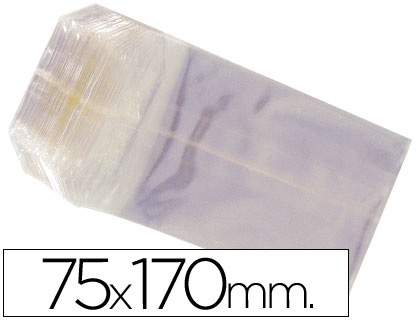 SACO CELOFANE 75X170MM PACK 100