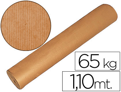 PAPEL KRAFT CASTANHO BOBINE 1,10 MT DE ALTURA 60/65 KG