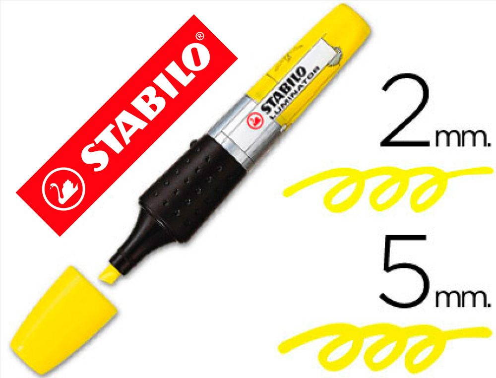 MARCADOR FLUORESCENTE STABILO BOSS LUMINATOR AMARELO TINTA LUQUIDA