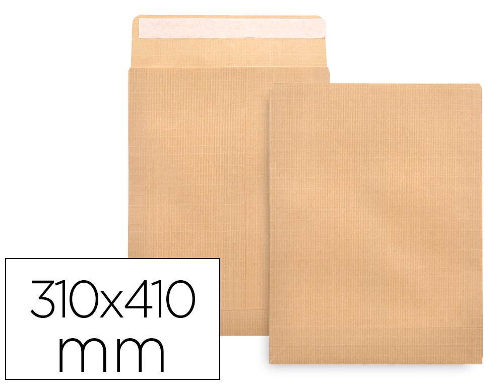 ENVELOPE LIDERPAPEL N.13 RADIOGRAFIAS CASTANHO 310X410MM TIRA DE SILICONE PACK DE 250 UNIDADES