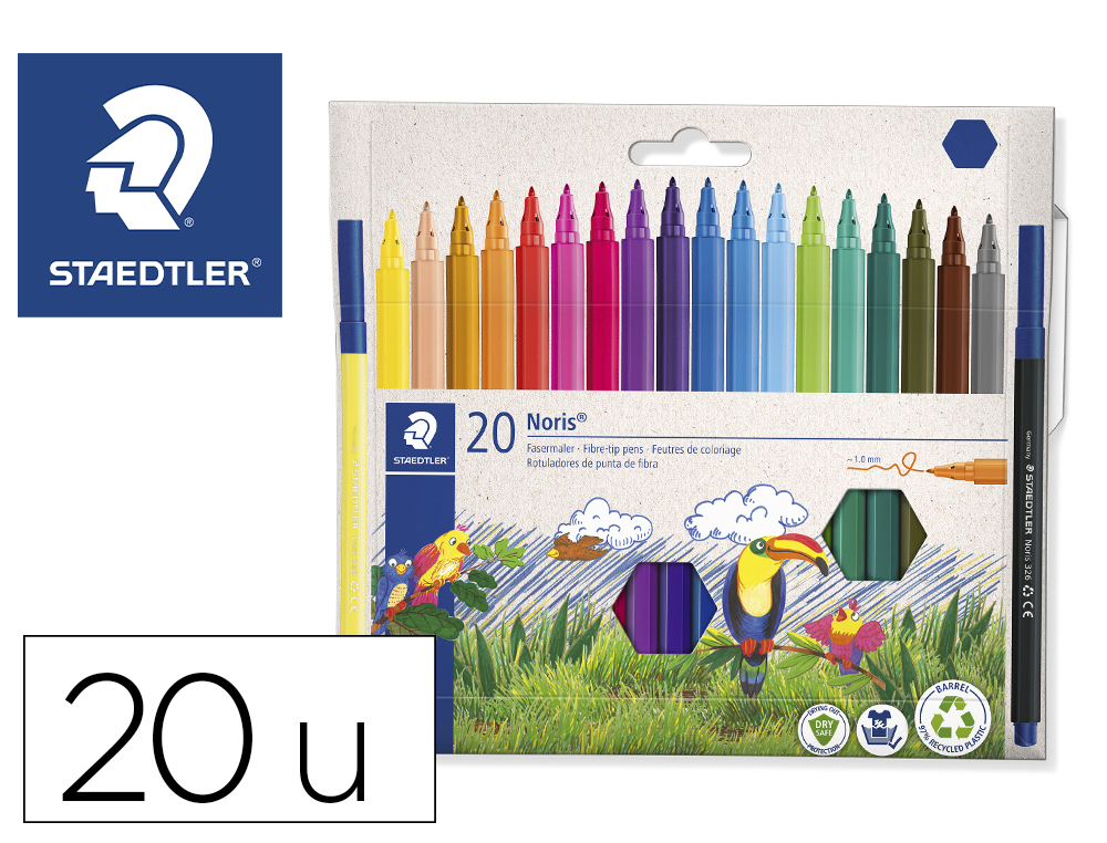 MARCADOR STAEDTLER NORIS CLUB 20 UNIDADES
