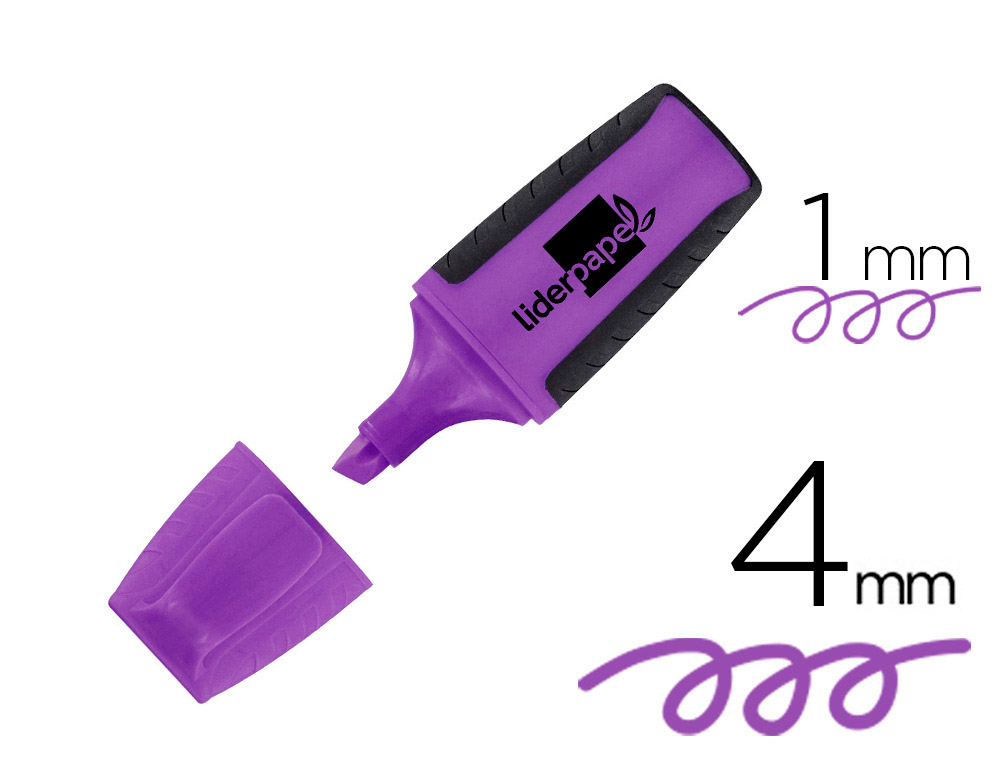 MARCADOR FLUORESCENTE LIDERPAPEL VIOLETA