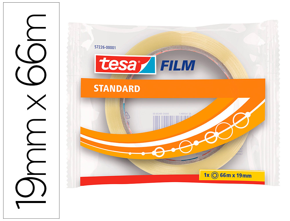 FITA ADESIVA TESA STANDARD 66 MT X 19 MM