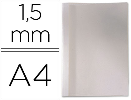 CAPA DE ENCADERNACAO GBC TERMICA EM PVC E CARTOLINA LOMBADA DE 1,5MM CAIXA DE 100 UNIDADES