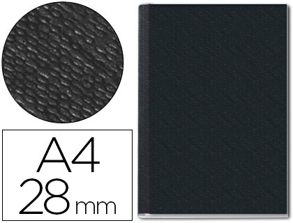 CAPA DE ENCADERNACAO CHANNEL RIGIDA 73970095 PRETO LOMBADA 28 MM CAPACIDADE 280 FOLHAS