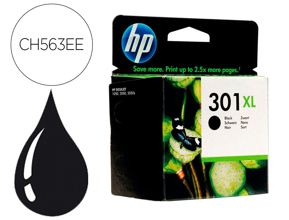 TINTEIRO HP 301 XL PRETO
