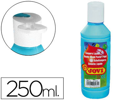 GUACHE LIQUIDO JOVI 250 ML -AZUL CYAN