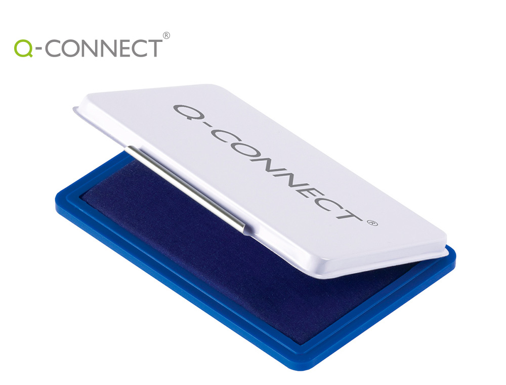 ALMOFADA PARA CARIMBOS Q-CONNECT 110X70 MM AZUL