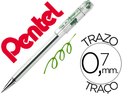 ESFEROGRAFICA PENTEL MINI BK77 VERDE 0,7 MM
