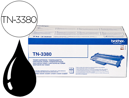 TONER BROTHER TN-3380 PARA IMPRESSORAS HL-5440D/5450DN/5470DW/6180DW 8000 PAG