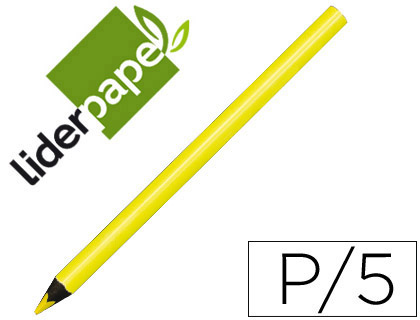 LAPIS DE COR LIDERPAPEL JUMBO NEON AMARELO