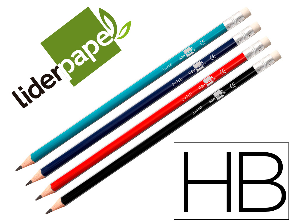 LAPIS DE GRAFITE COM BORRACHA TRIANGULAR HB