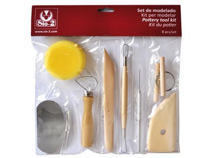 INSTRUMENTOS DE MODELAR ARGILA SIO COMPOSTO POR 8 PECAS
