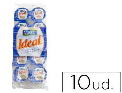 LEITE EVAPORADO IDEAL PORCOES DE 7,5 PACK DE 10 UNIDADES