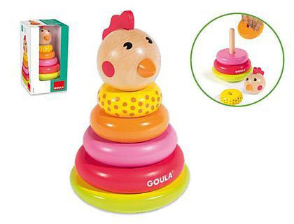 JOGO GOULA DIDATICO EMPILHAVEL GALINHA