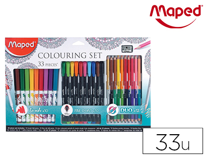 KIT MAPED DESENHO MANDALAS 33 PECAS
