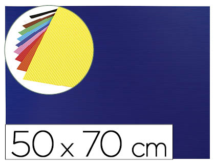 GOMA EVA ONDULADA LIDERPAPEL 50X70CM 2,2MM DE ESPESSURA AZUL ESCURO