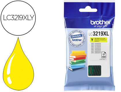 TINTEIRO BROTHER LC-3219XLC MFC-J6530DW / MFC-J6930DW AMARELO 1.500 PAG