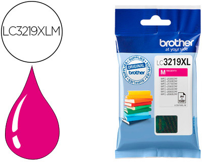 TINTEIRO BROTHER LC-3219XLC MFC-J6530DW / MFC-J6930DW MAGENTA 1.500 PAG