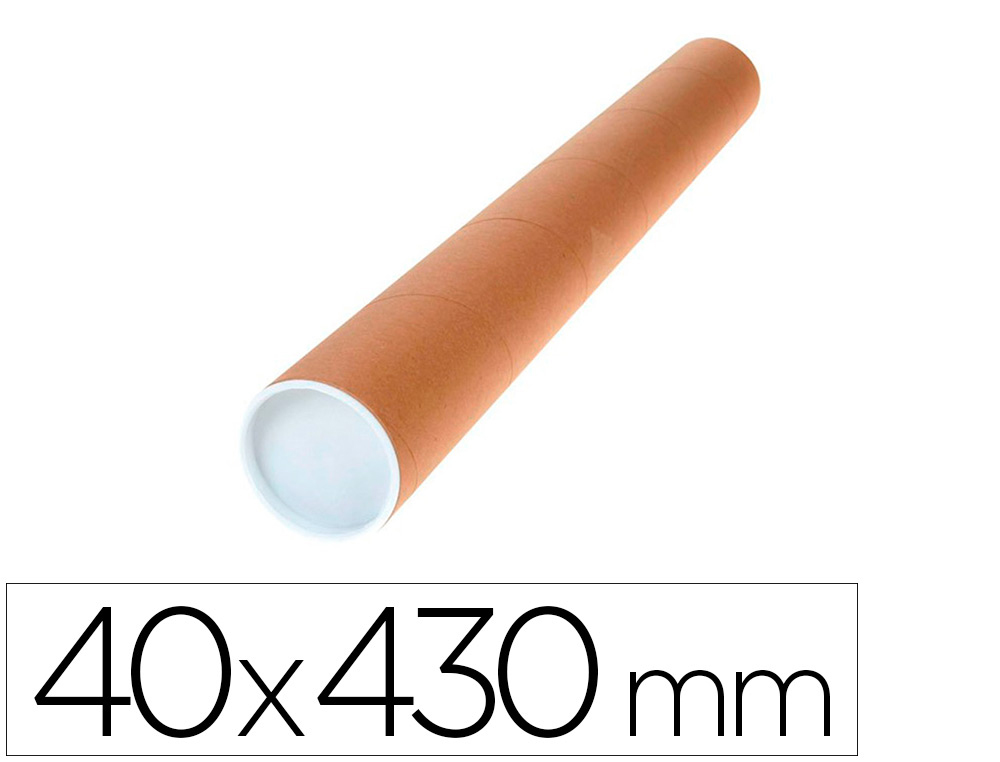 TUBO DE CARTAO Q-CONNECT PORTADOCUMENTOS CAPA PLASTICO 40X430 MM