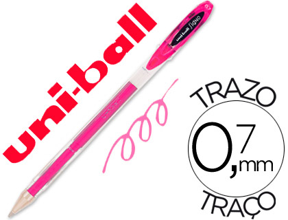 ESFEROGRAFICA UNI-BALL ROLLER UM-120 SIGNO 0,7 MM TINTA GEL COR ROSA