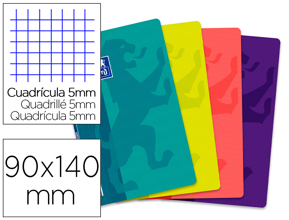 CADERNO AGRAFADO OXFORD OPENFLEX 90 X 140 MM 48 F QUADRICULA 5 MM CORES SORTIDAS