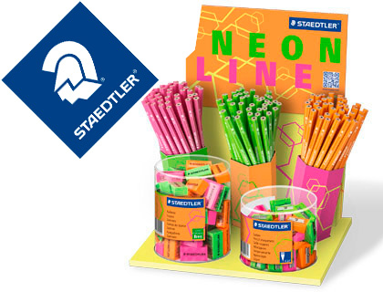 LAPIS DE GRAFITE STAEDTLER W OPEX NEON ECOLOGICO EXPOSITOR DE 120 UNIDADES