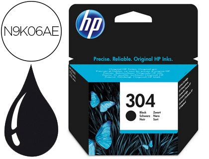 TINTEIRO HP 304 DESKJET 3000 / 3720 / 3730 PRETO 120 PAGINAS