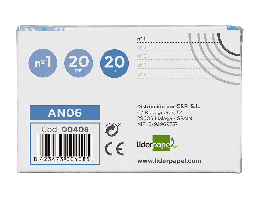 ARGOLAS NIQUELADAS, N. 1, 20 MM, CAIXA COM 20 UNIDADES