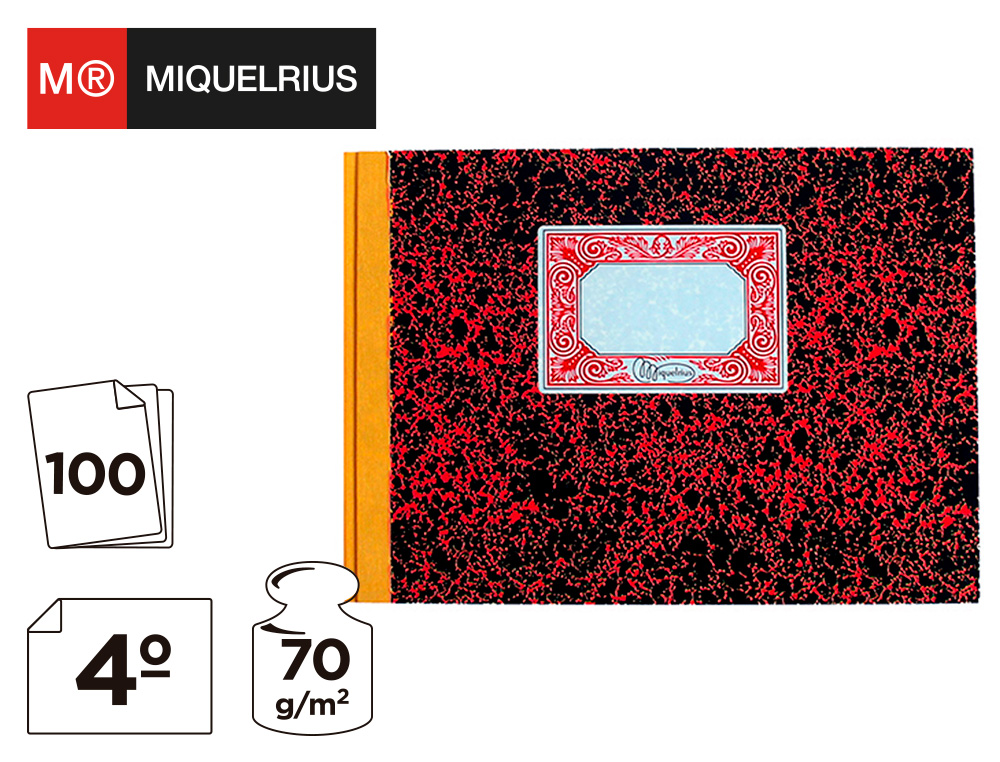 LIVRO MIQUELRIUS CARTAO 3086 QUARTO APAISADO 100 FOLHAS CONTAS CORRENTES -DEVE HAVER ESALDO