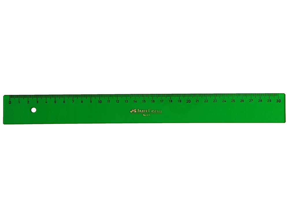 REGUA PLASTICO FABER 30 CM