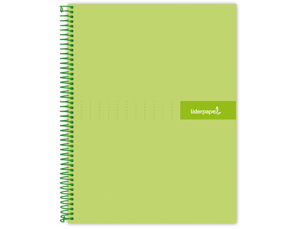 CADERNO ESPIRAL LIDERPAPEL CRAFTY MICRO DIN A5 CAPA FORRADA 120 F 90 GR QUADRICULA 5MM 5 BANDAS DE CORES 6 FUROS COR VER