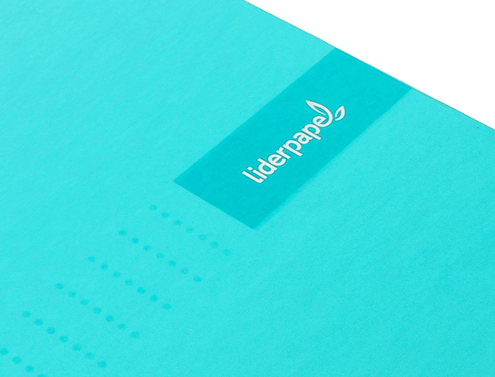 CADERNO ESPIRAL LIDERPAPEL CRAFTY MICRO DIN A5 CAPA FORRADA 120 F 90 GR QUADRICULA 5MM 5 BANDAS DE CORES 6 FUROS COR TUR