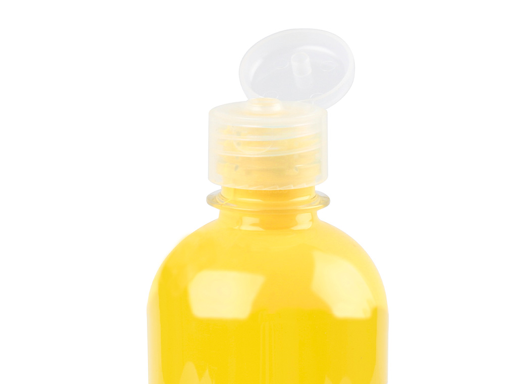 PINTURA A DEDOS LIDERPAPEL GARRAFA DE 500 ML AMARELA