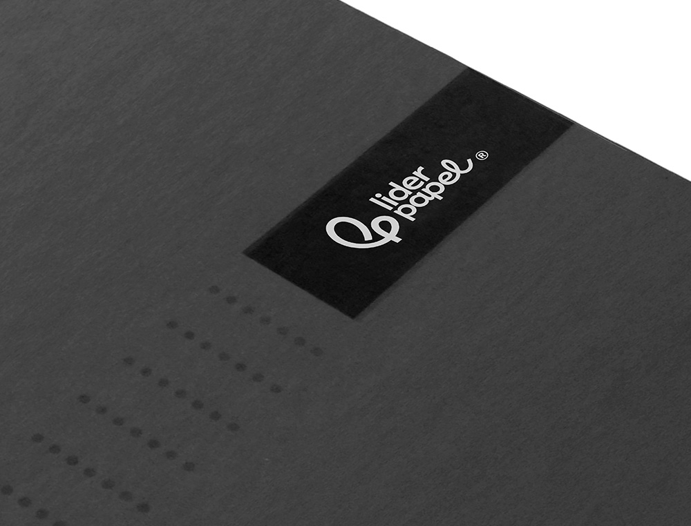 CADERNO ESPIRAL LIDERPAPEL CRAFTY MICRO DIN A4 CAPA FORRADA 120 F 90 GR QUADRICULA 5 MM 5 BANDAS DE CORES 4 CORES COR PR