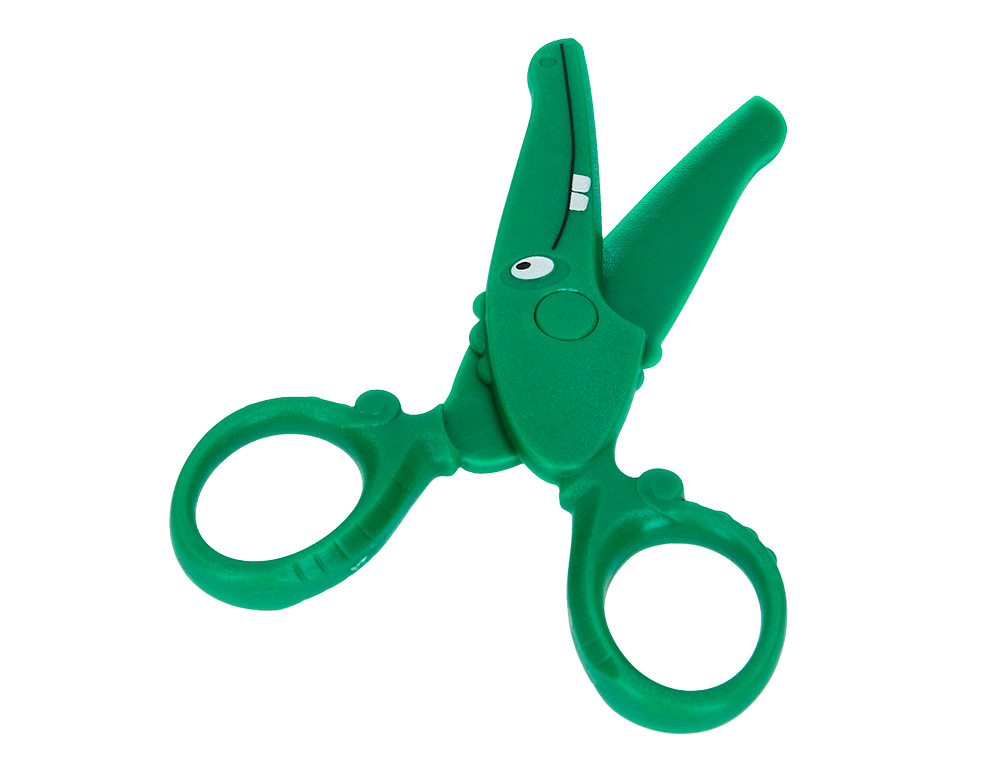TESOURA ESCOLAR LIDERPAPEL 12 CM ESPECIAL PARA CRIANCAS CORTA PAPEL E CARTAO UNIDADE