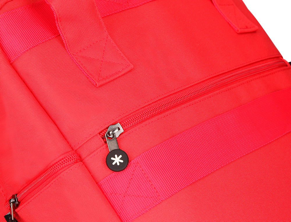 MOCHILA 2 ASAS E BOLSOS EXTERIORES VERMELHO 300X115X390 MM