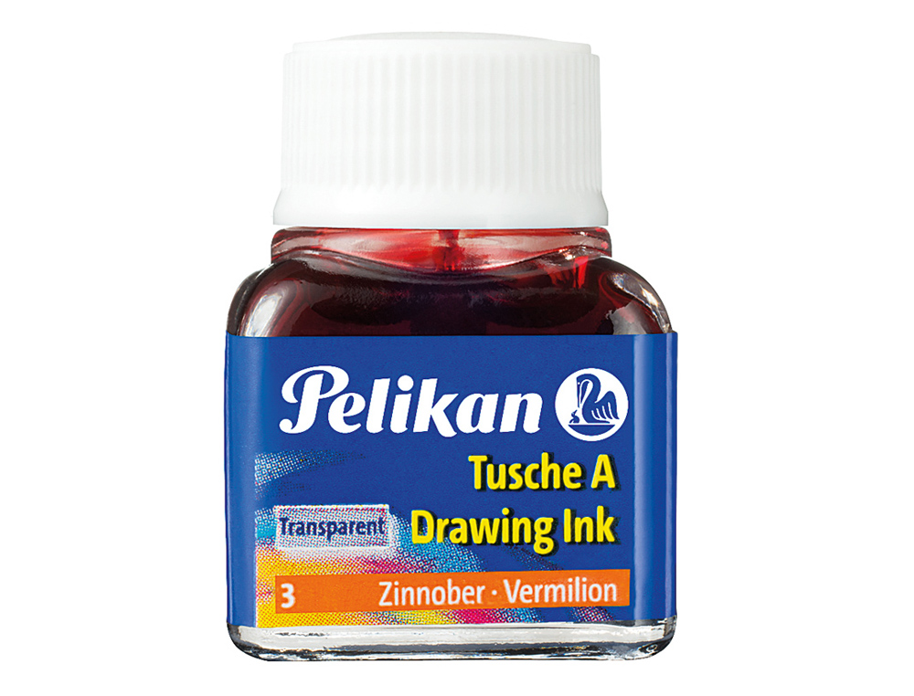 TINTA DA CHINA PELIKAN FRASCO 10 ML VERMELHA