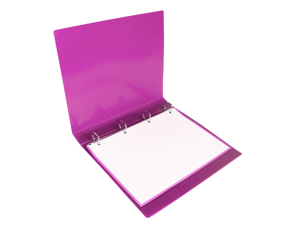 PASTA LIDERPAPEL POLIPROPILENO DIN A4 4 ANEIS 25 MM MISTOS LAVANDA OPACO