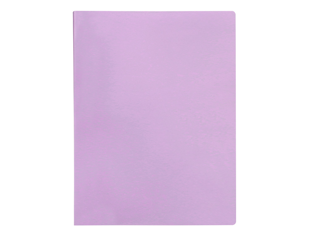 CAPA CATALOGO LIDERPAPEL 20 BOLSAS POLIPROPILENO DIN A4 LAVANDA OPACO