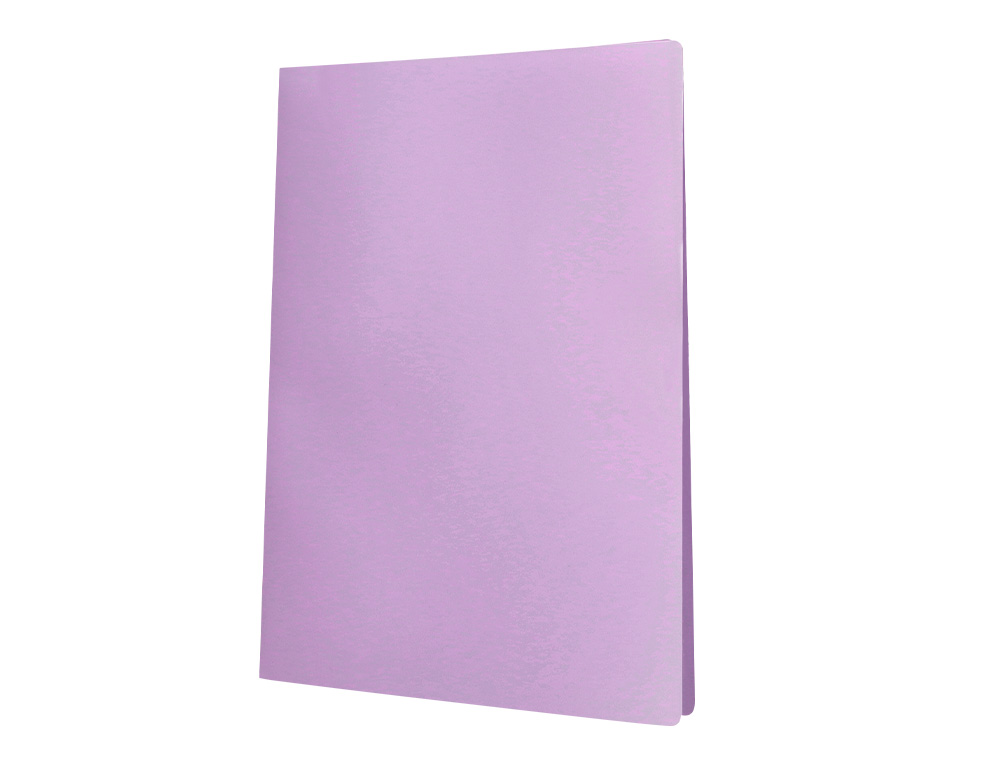 CAPA CATALOGO LIDERPAPEL 20 BOLSAS POLIPROPILENO DIN A4 LAVANDA OPACO