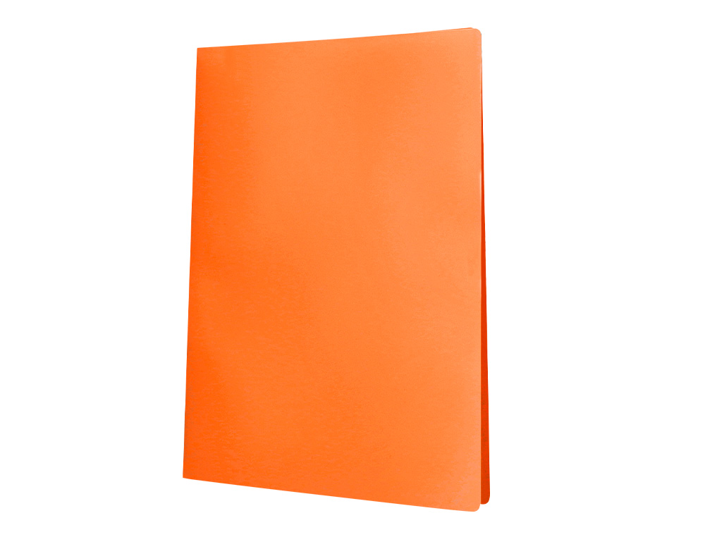 CAPA CATALOGO LIDERPAPEL 40 BOLSAS POLIPROPILENO DIN A4 LARANJA FLUOR OPACO