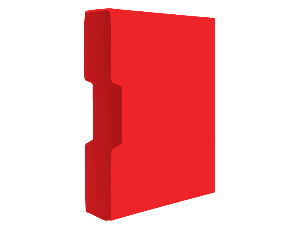 CAPA CATALOGO LIDERPAPEL 100 BOLSAS DIN A4 VERMELHO TRANSLUCIDO COM CAIXA