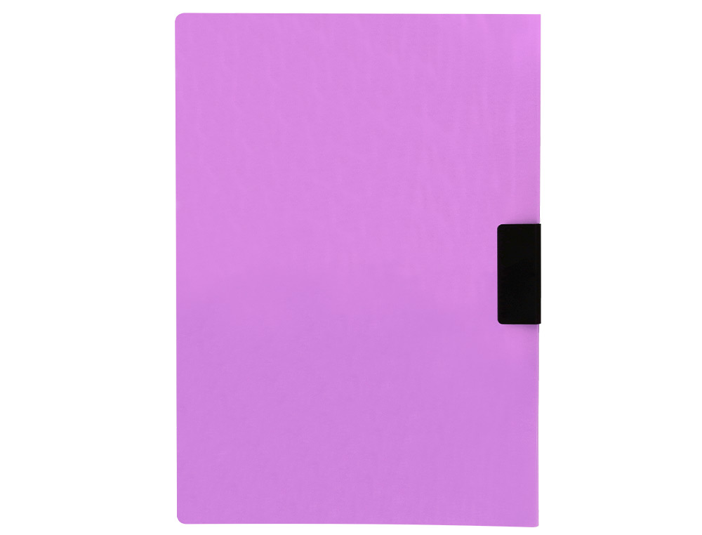 BOLSA DOSSIER LIDERPAPEL COM CLIP LATERAL DIN A4 LAVANDA OPACO 30 FOLHAS