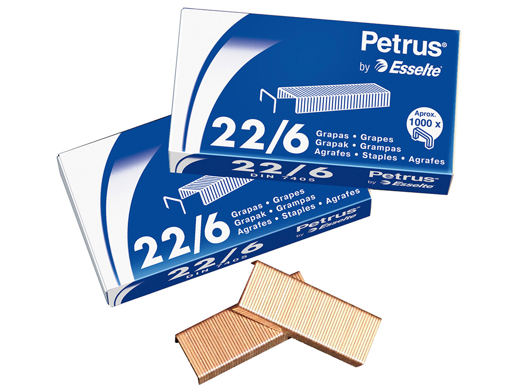 AGRAFES PETRUS GALVANIZADO 26/6 CAIXA 1000 UNIDADES