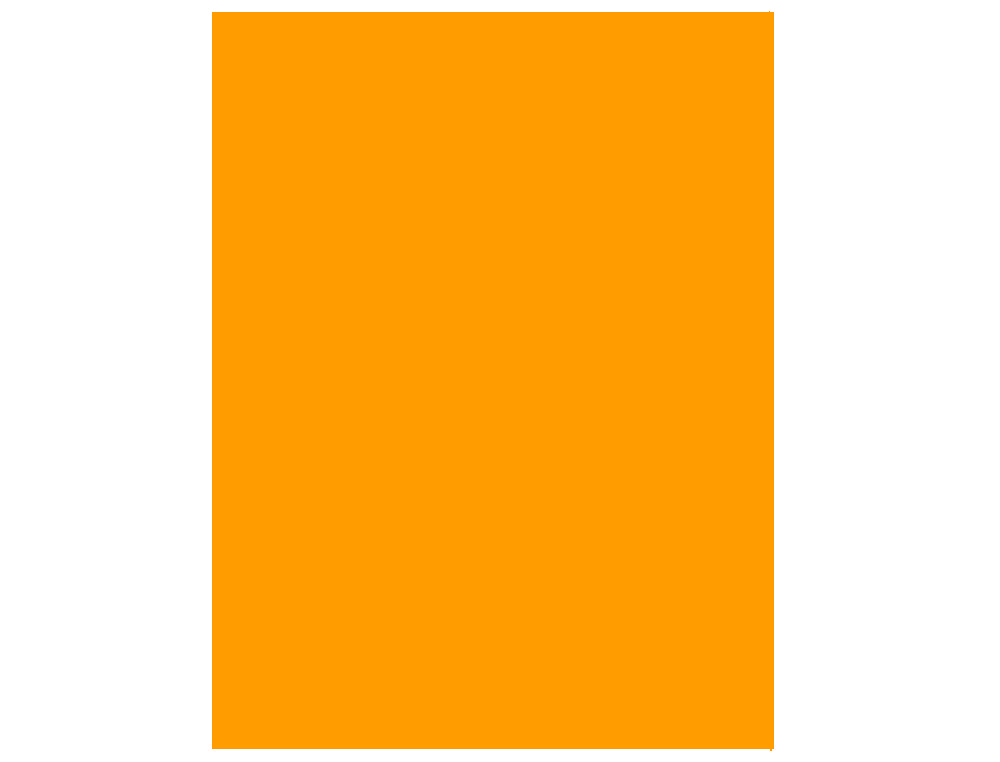 CARTOLINA FLUORESCENTE 50 X 65 CM 230 GR LARANJA
