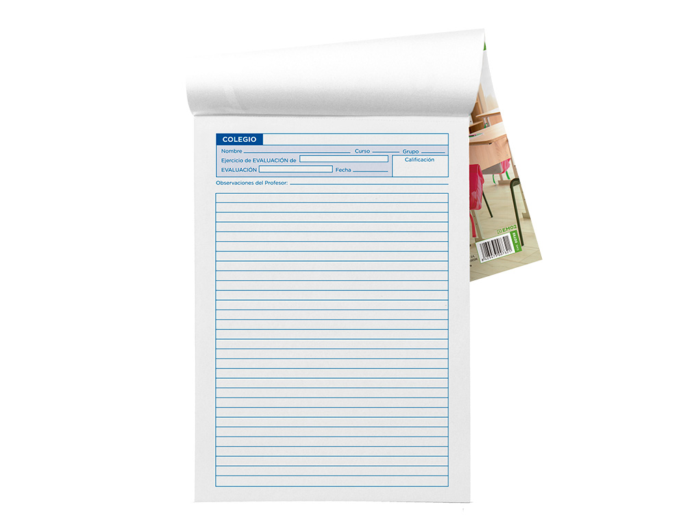 BLOCO EXAMES LIDERPAPEL FOLIO 40FLS MILIM.-TEXTO ESPANHOL-