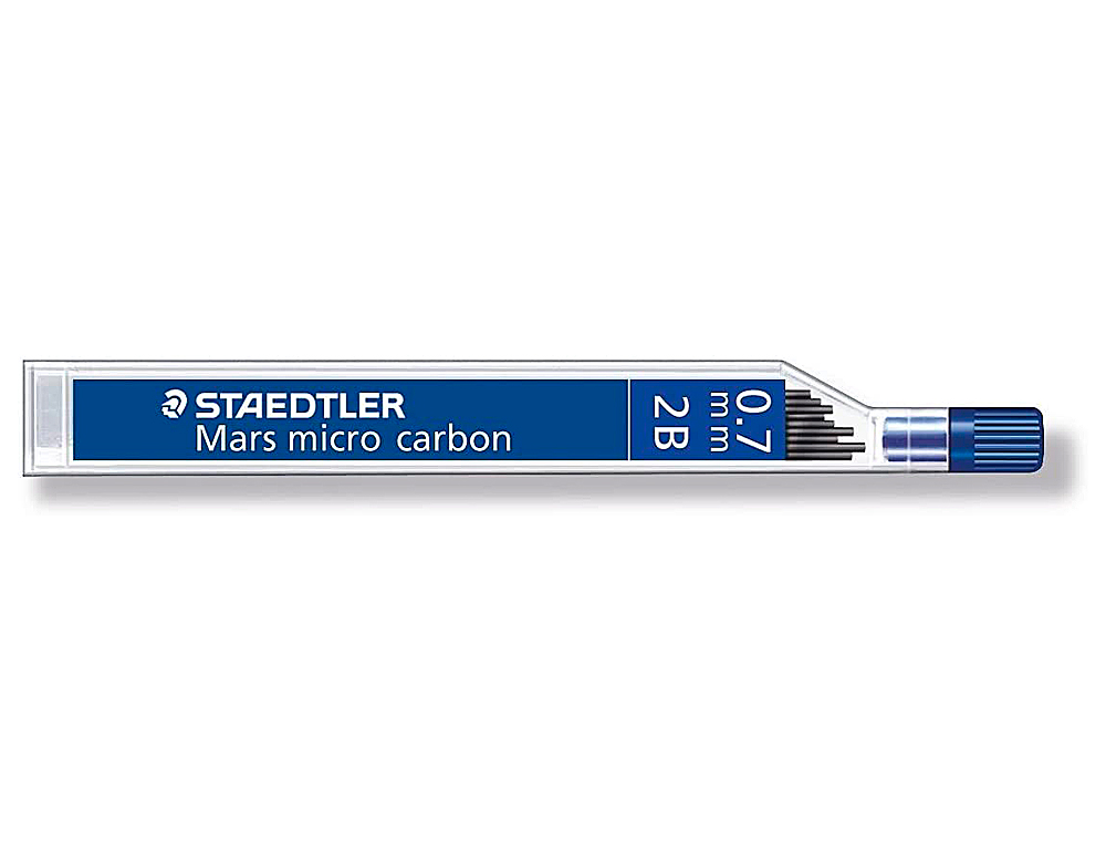 MINAS STAEDTLER MARS MICRO GRAFITE 0,7 MM 2B TUBO COM 12 UNIDADES